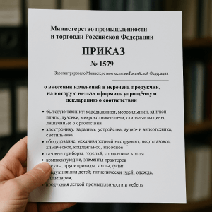 Минпромторг расширил список товаров, для которых запрещено оформление упрощённой декларации